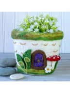 Woodland Mushroom Felted Pot