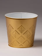 Diamond Embossed Gold Tin