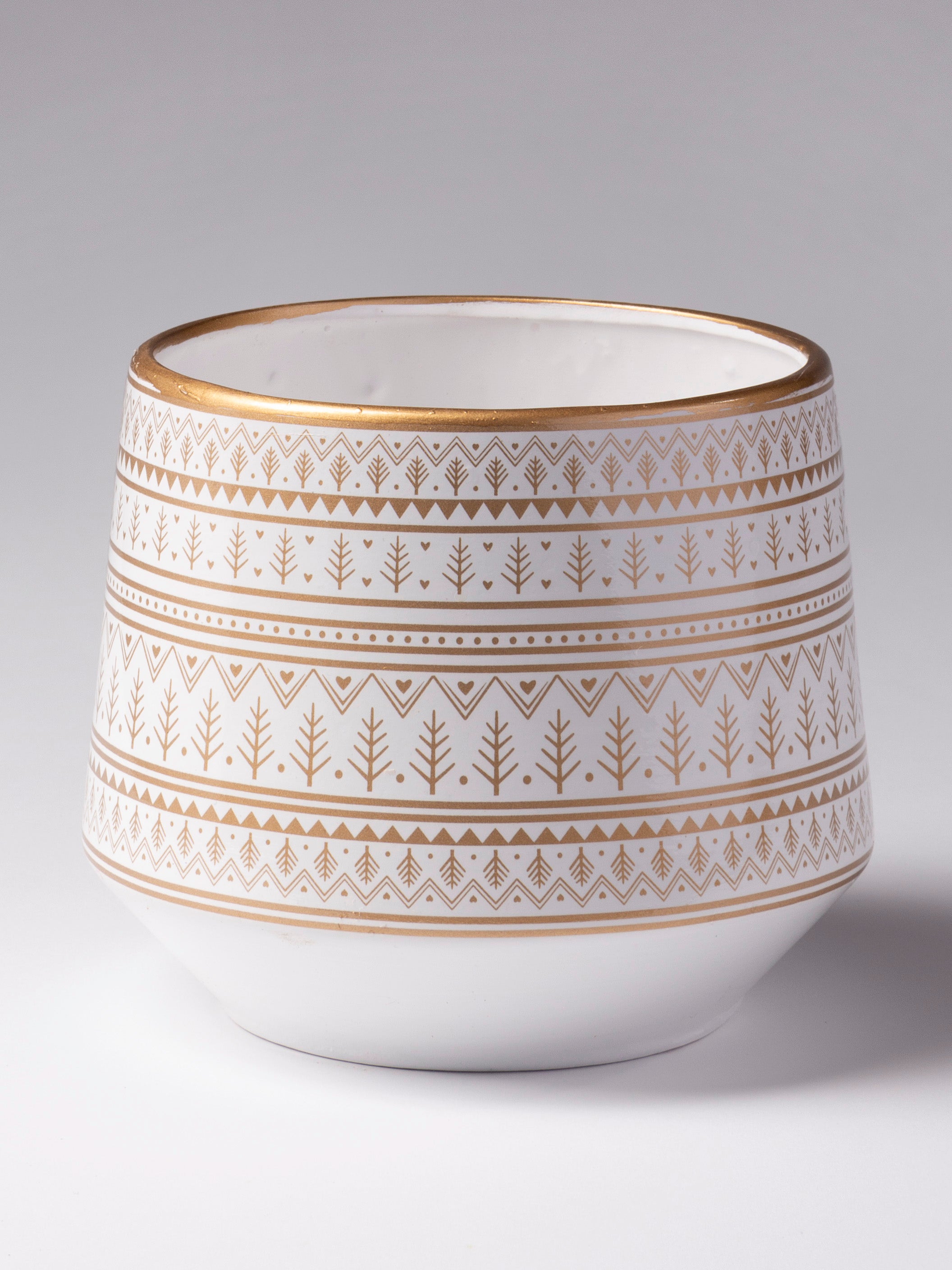 Ceramic w/ Geometric Tree Print