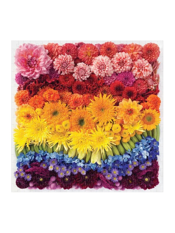 Rainbow Summer Flowers 500 Piece Puzzle