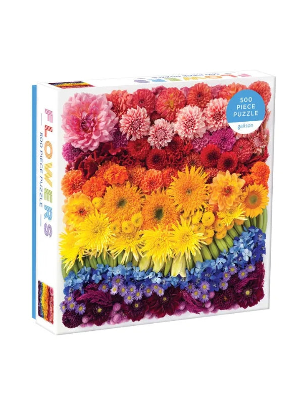 Rainbow Summer Flowers 500 Piece Puzzle