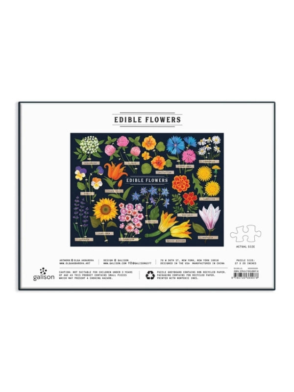 Edible Flowers 1000 Piece Puzzle