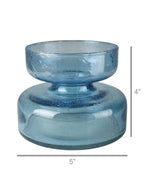 Seeded Glass Bulb Forcing Vase