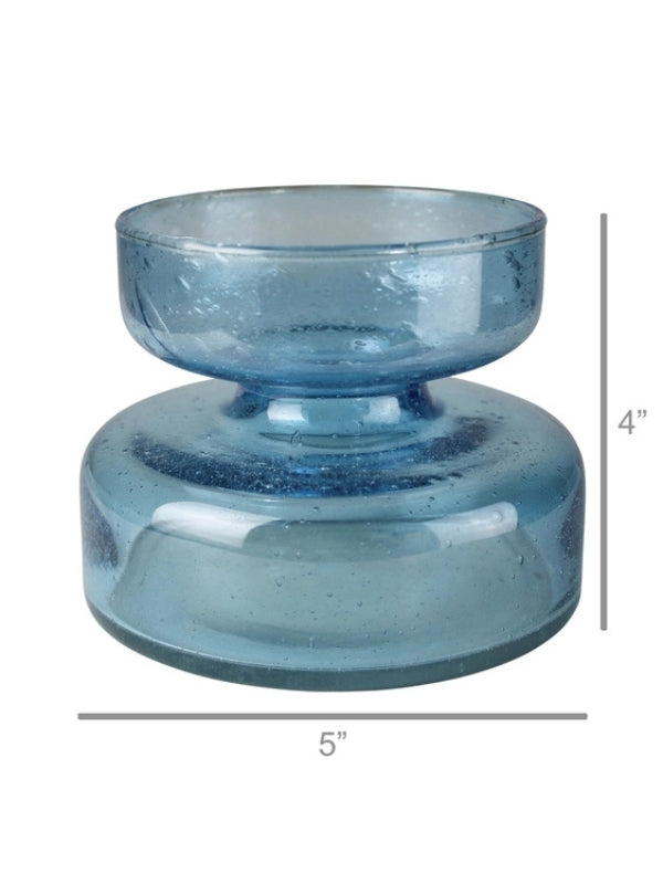 Seeded Glass Bulb Forcing Vase