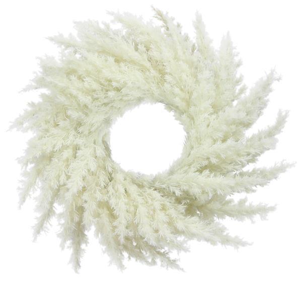 Pampas Grass Waxed Amaryllis Wreath