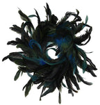 Peacock Feather Waxed Amaryllis Wreath