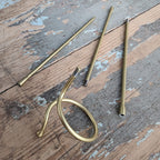 Bulb & Blossom's matte gold collapsible amaryllis support stake is a sturdy and elegant way to keep your amaryllis stalks upright, and it breaks down into 4 parts when not in use.