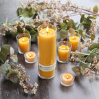 Glass jar natural beeswax candles by Big Dipper Wax Works
