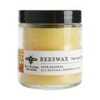 The 3.2oz Apothecary Glass Natural Beeswax jar candle