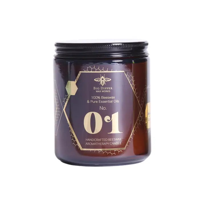 The Alchemy Beeswax Candle in scent #1 - Orange & Clove.