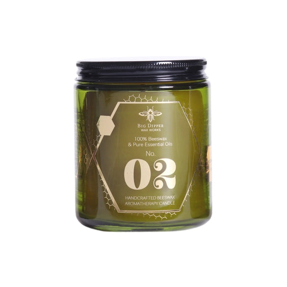 The Alchemy beeswax candle in scent #2 - Patchouli Fir