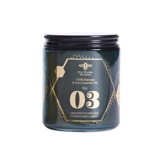 The Alchemy beeswax candle in scent #3 - Vanilla Amyris.