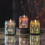 The Alchemy Beeswax Candle collection by Big Dipper Wax Works featuring three scents.