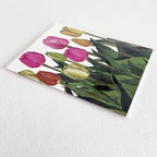 Watercolor mixed tulip notecard from Bulb & Blossom.