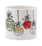Christmas Ornament Ceramic Pot
