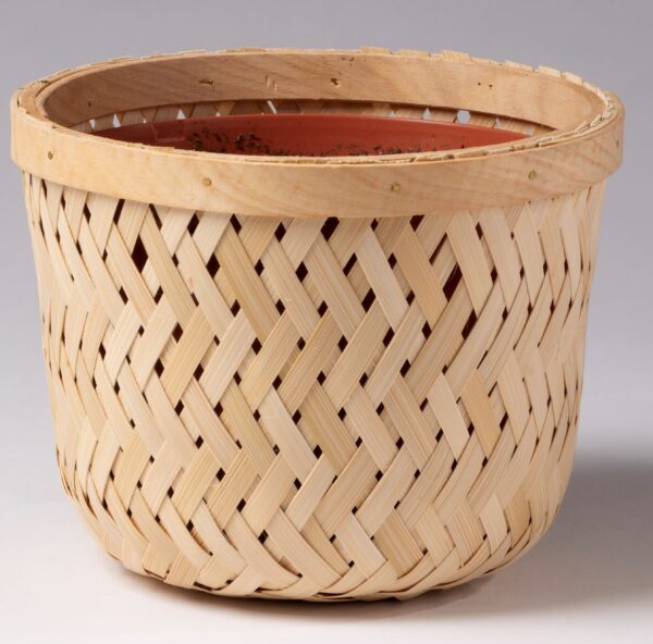 6" Diamond Rattan Basket