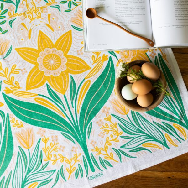 Daffodil Flour Sack Tea Towel