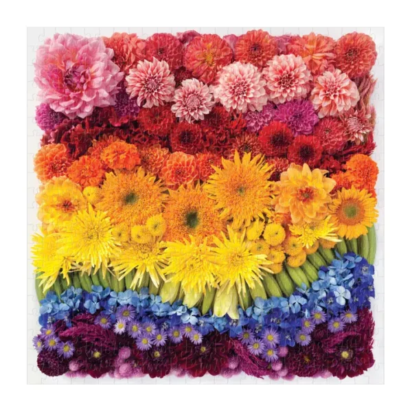 Rainbow Summer Flowers 500 Piece Puzzle