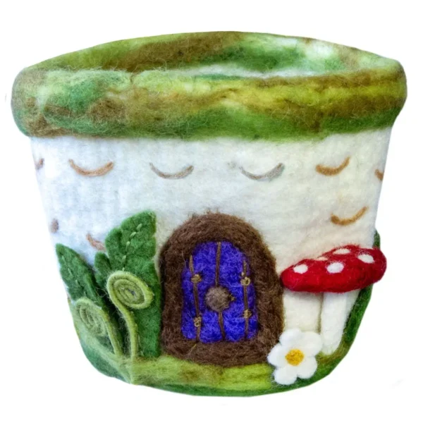 Woodland Mushroom Felted Pot - Image 2